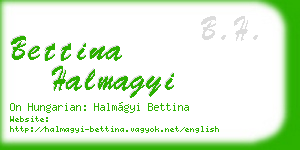 bettina halmagyi business card